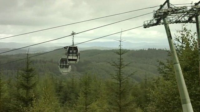 Artist's impression of Lake District cable car
