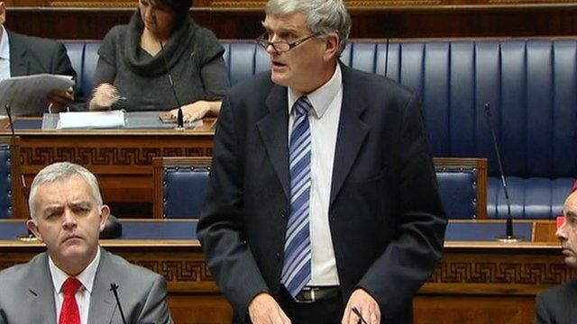 Health Minister Jim Wells outlined the reports findings at Stormont