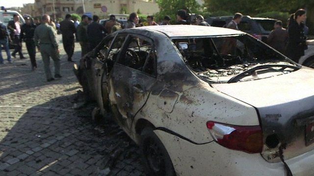 Car blast in Irbil