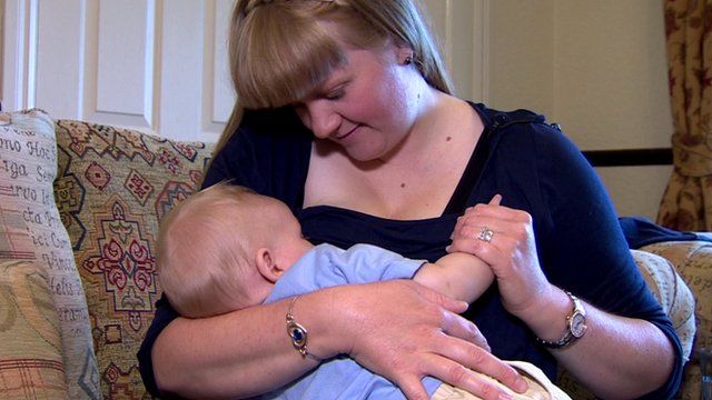 Vanessa Purdy and baby son James