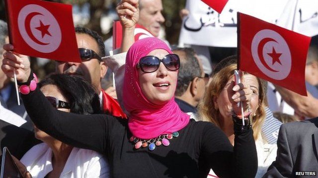 Activists in Monastir, Tunisia. Photo: 2 November 2014