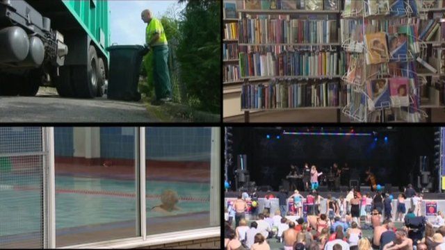Montage of council-run services