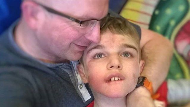 Phill Wills with son Josh