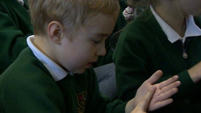 Signing child