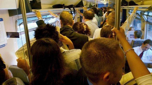 Crowded train