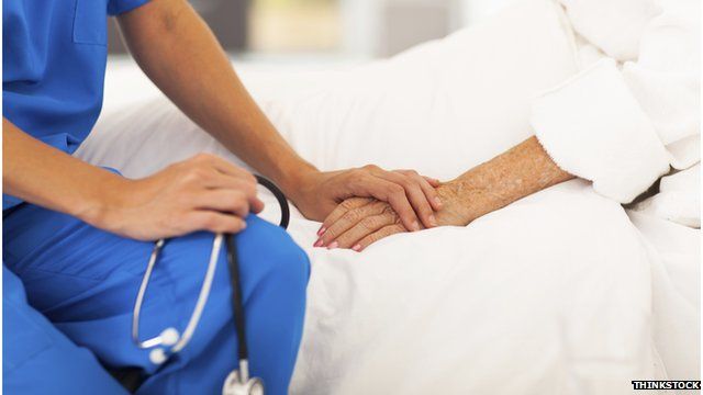 Nurse with patient