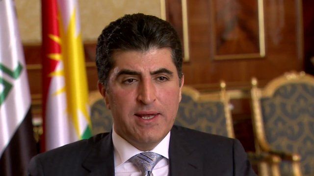 The prime minister of the semi-autonomous Kurdish Regional Government in northern Iraq, Nechirvan Barzani