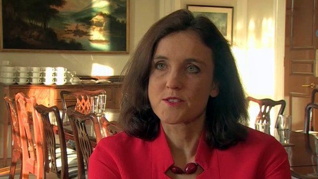 Theresa Villiers said there can be "no big cheque" to solve Northern Ireland's problems