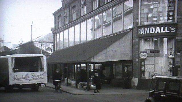 Archive footage of Randall's store