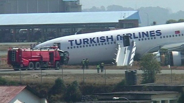 Plane on runway