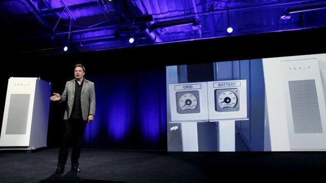 Tesla unveils the home battery