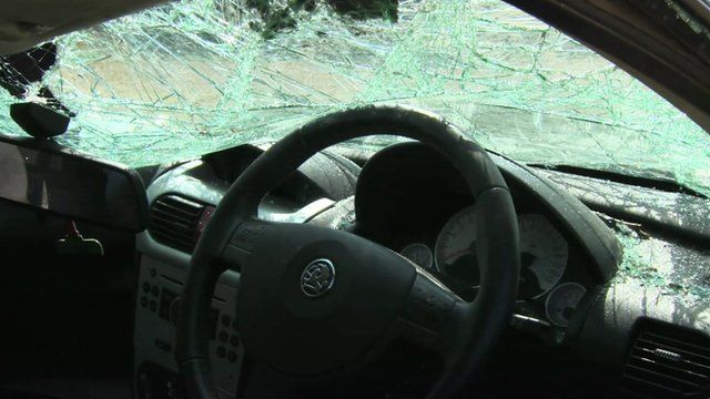 Damaged car