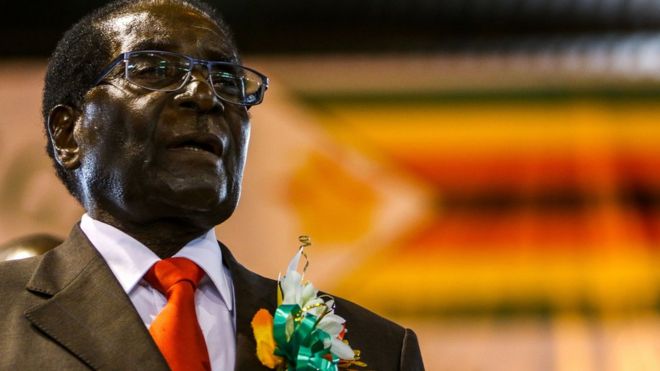 Robert Mugabe in 2016