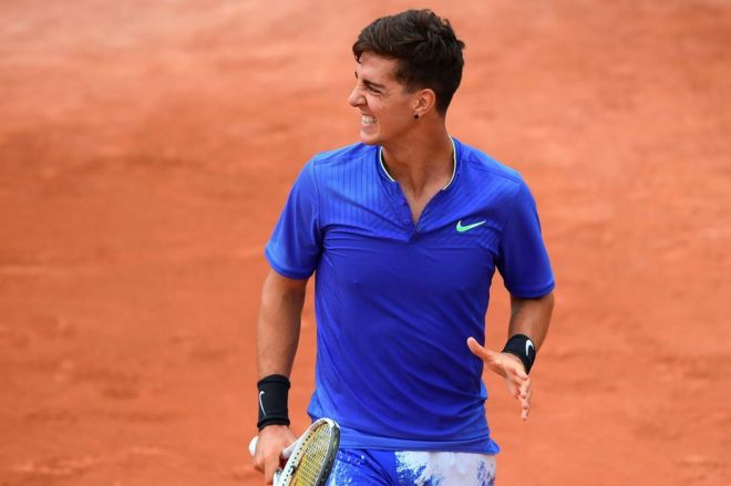 Australian tennis player Thanasi Kokkinakis at the French Open