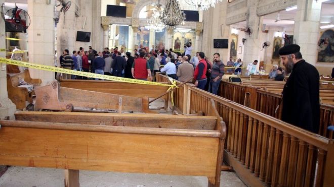 Milipuko yawaua watu 36 kanisani Misri