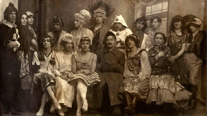 Gay wedding organized by Afanasy Shaur, 1921