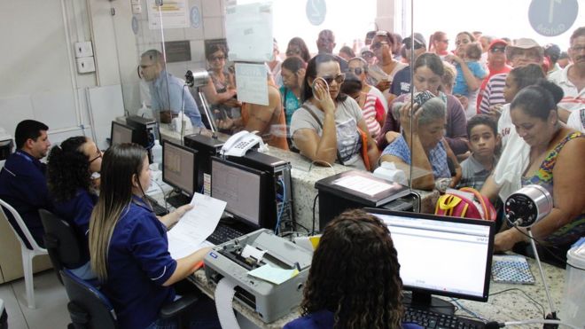 Fila de espera para
