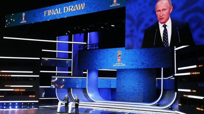 World Cup draw stage