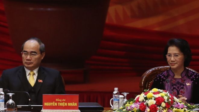 Hai Ủy viên Bộ Chính trị: Nguyễn Thiện Nhân và Nguyễn Kim Ngân