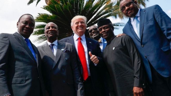 Rais Trump alipokutana na baadhi ya viongozi wa bara Afrika katika mkutano wa umoja wa mataifa