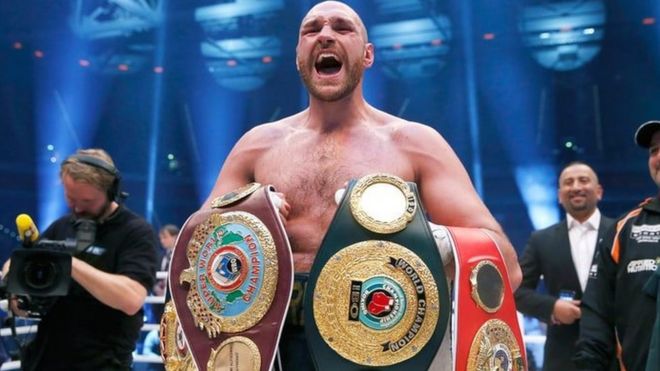 Fury baada ya kumchapa Wladimir Klitschko mwaka 2015