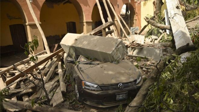 El terremoto de 8,2 Richter devastó a Juchitán, Oaxaca.