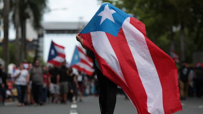 Protesta en Puerto Rico