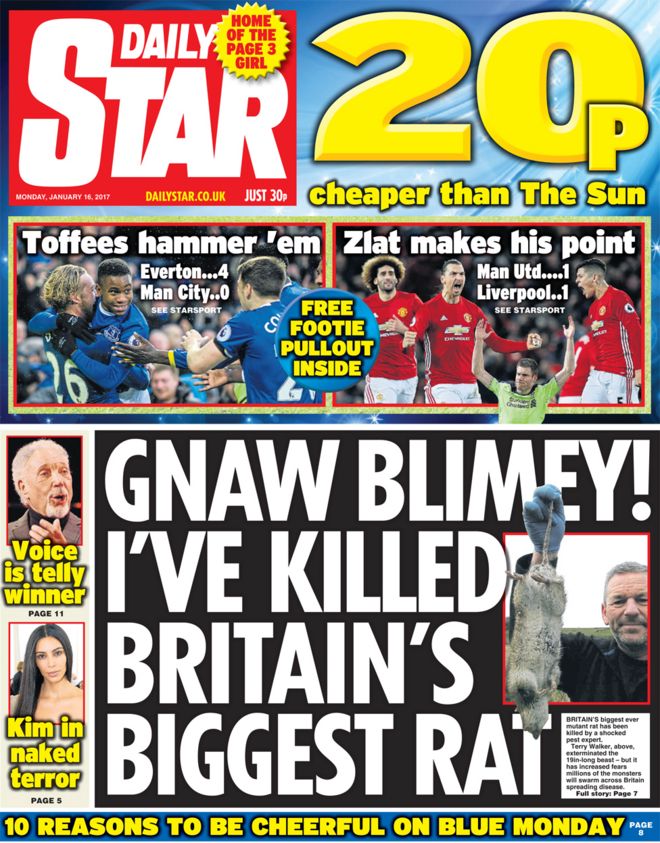 Daily Star - 16/01/2017