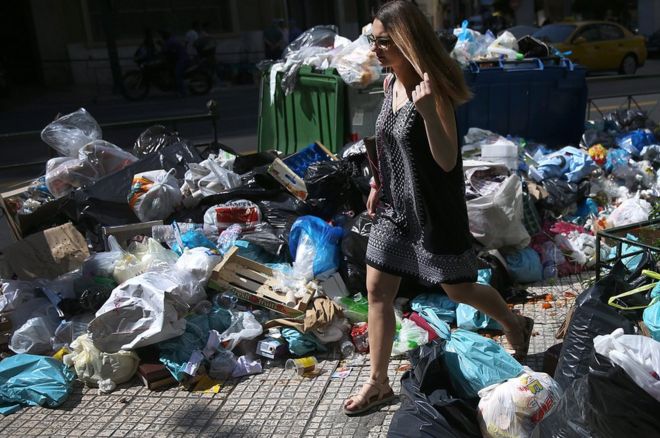 Athens Getting Stinky – Garbage Strike Decimates City – Patriot Mouse