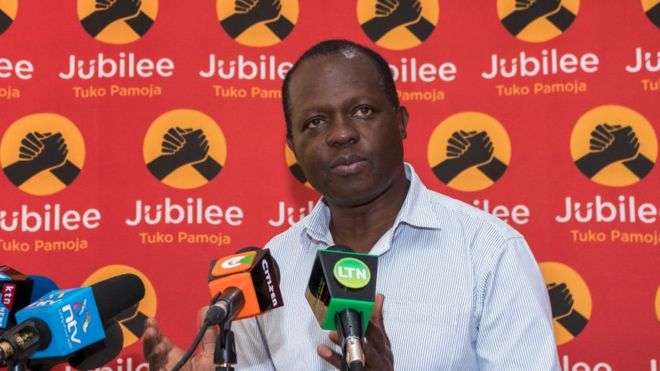 Katibu mkuu wa chama cha Jubilee nchini Kenya Raphael Tuju