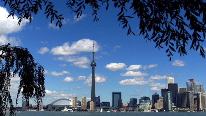Vista de la ciudad de Toronto.