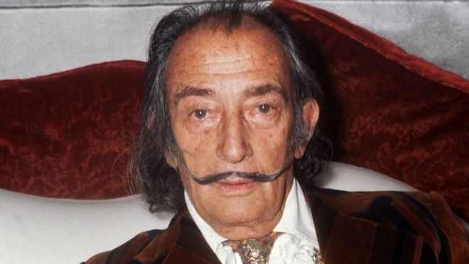 Foto de Salvador Dalí tomada en 1972 en Paris