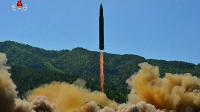Lançamento de míssil na Coreia do Norte