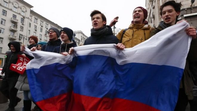 Opposition leader Navalny detained on day of protests in Russia (bbc.com)
