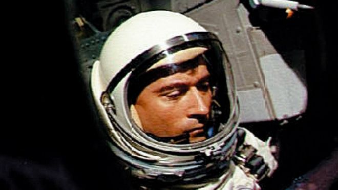 US astronaut John Young aboard Gemini 3 on March 23, 1965.