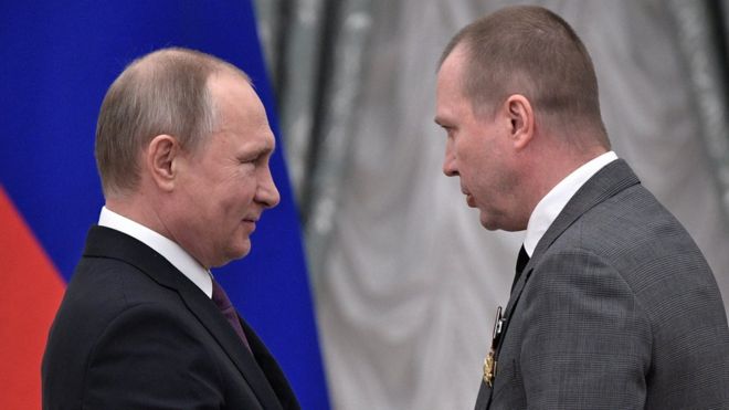Владимир Путин и Евгений Миронов
