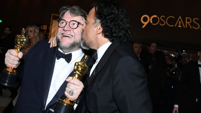 Guillermo del Toro y Alejandro González Iñárritu