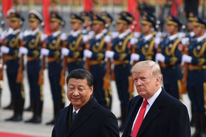 Trump and Xi begin talks in China