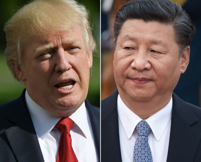 美國總統特朗普與中國國家主席習近平