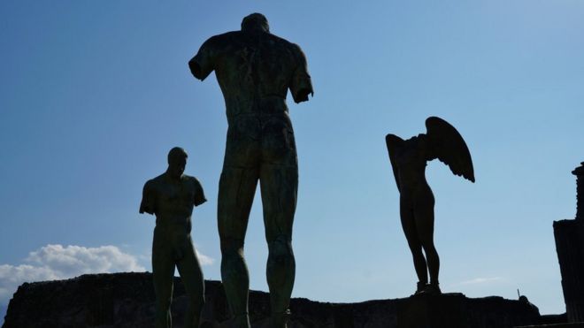 Statues at Pompeii, Italy