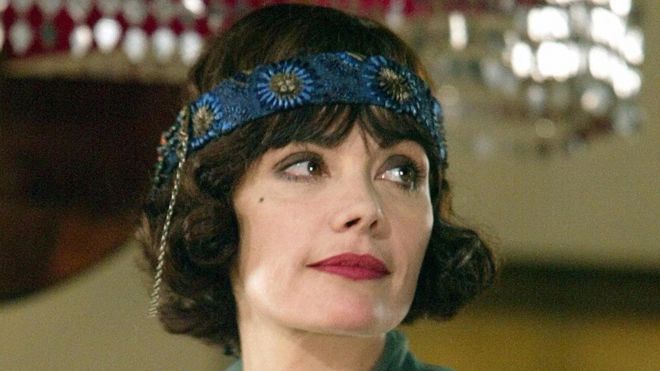 Actress Marie Trintignant pictured on the set of French TV series Colette