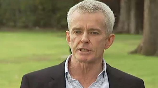 Malcolm Roberts speaks to reporters