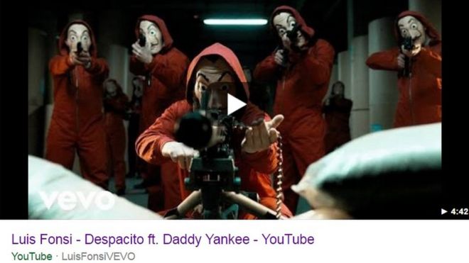 Hacked Despacito video