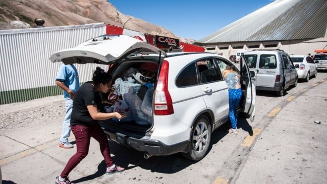 Paso fronterizo entre Argentina y Chile