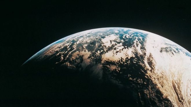 Una vista de la Tierra desde el espacio