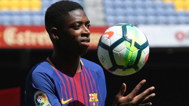 Barcelona's Ousmane Dembele