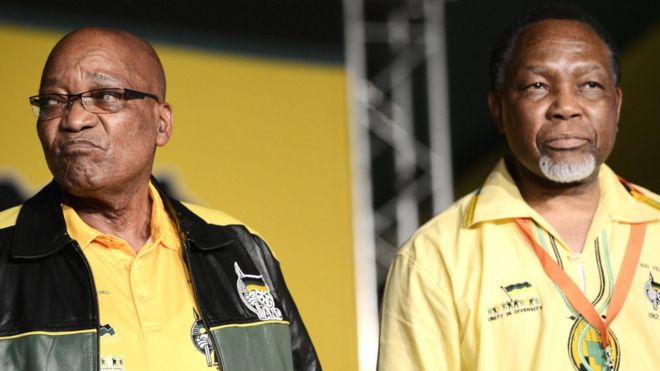 Jacob Zuma and Kgalema Motlanthe