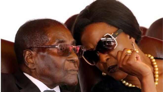 Zimbabwe na mkewe Grace MUgabe