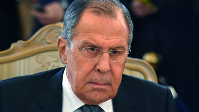 Ministro de Exteriores de Rusia, Sergei Lavrov.