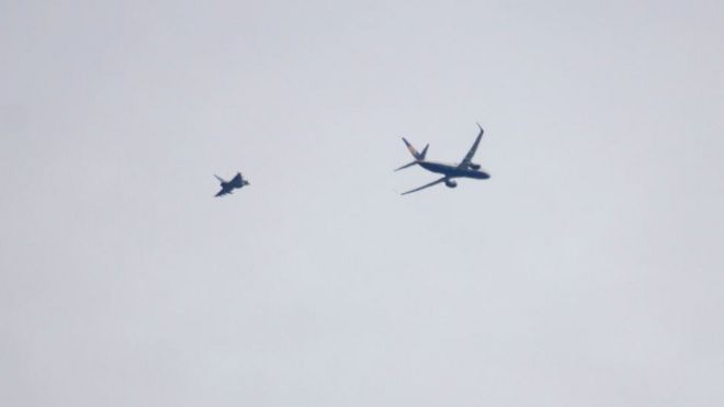 перехват самолета